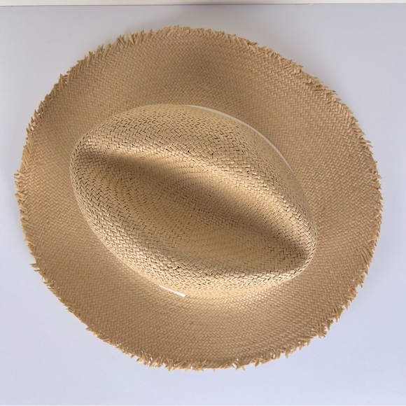 Hat Attack | Travel Packable Hat Chapeau Fringed Tan Grossgrain Ribbon Trim | OS main image 10